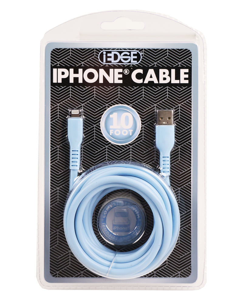 10ft iPhone Thick Pastel Charging Cable