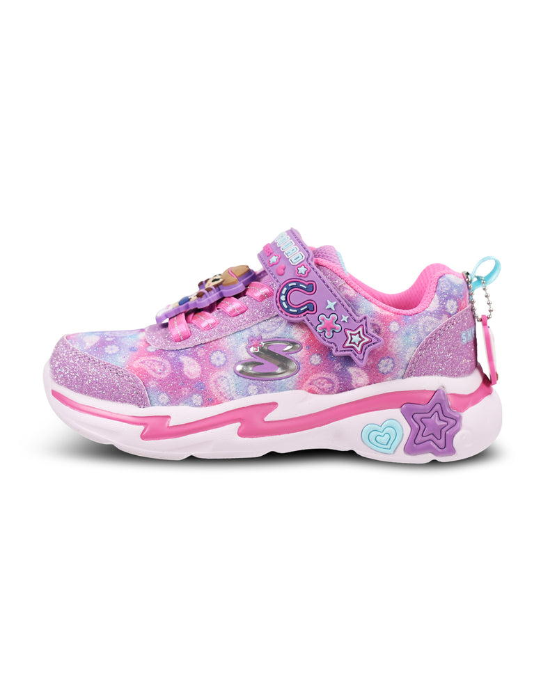 Multi kids' shoe on white background