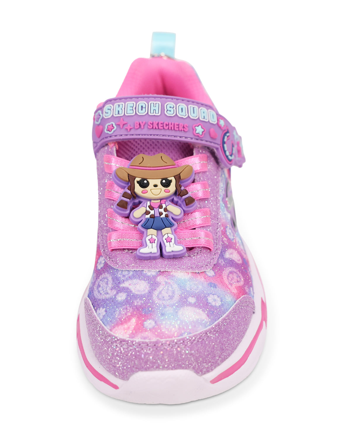 Multi kids' shoe on white background
