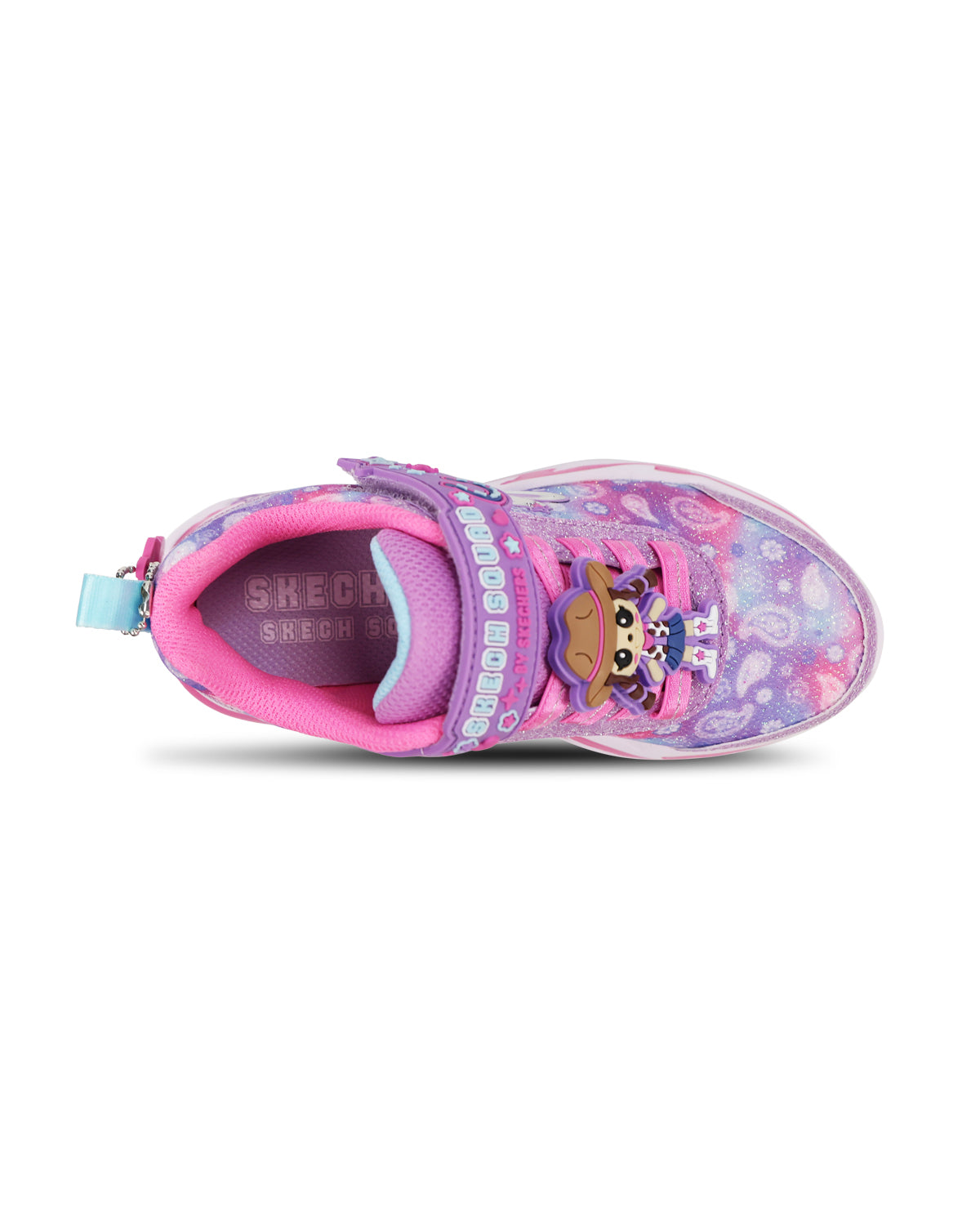 Multi kids' shoe on white background