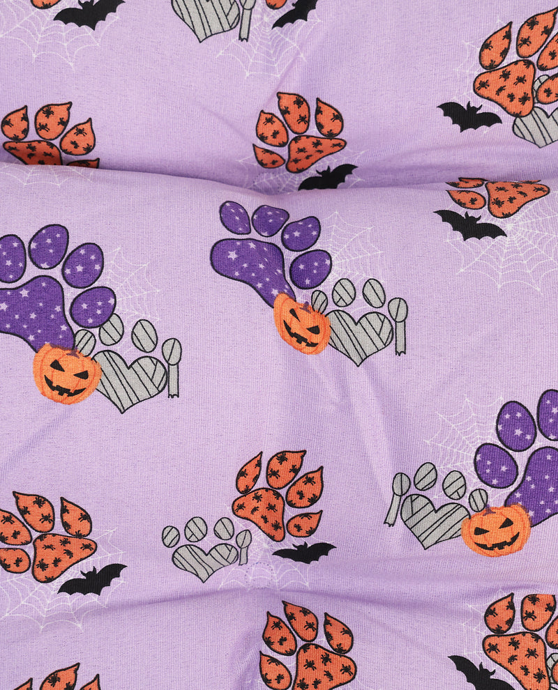 Halloween Paws Large Cushioned Pet Bed