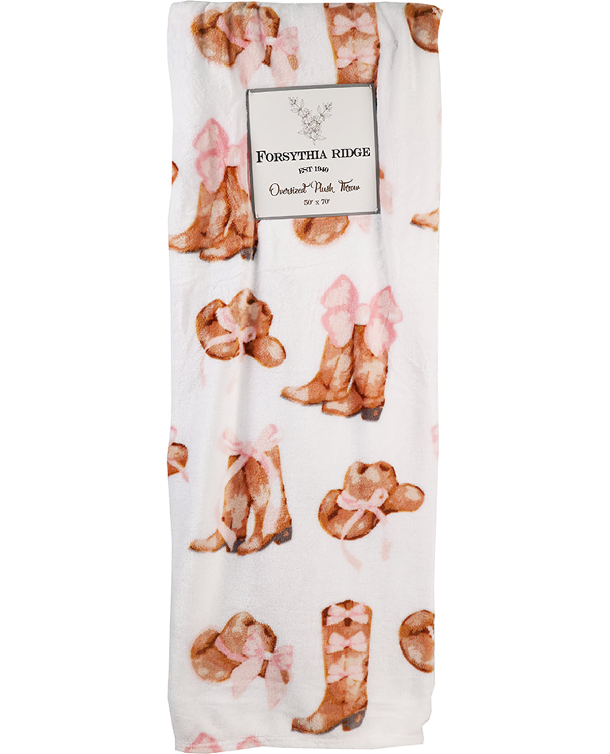 Coquette Cowgirl Fleece Hanging Throw