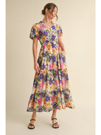 Solid Tiered Maxi Dress