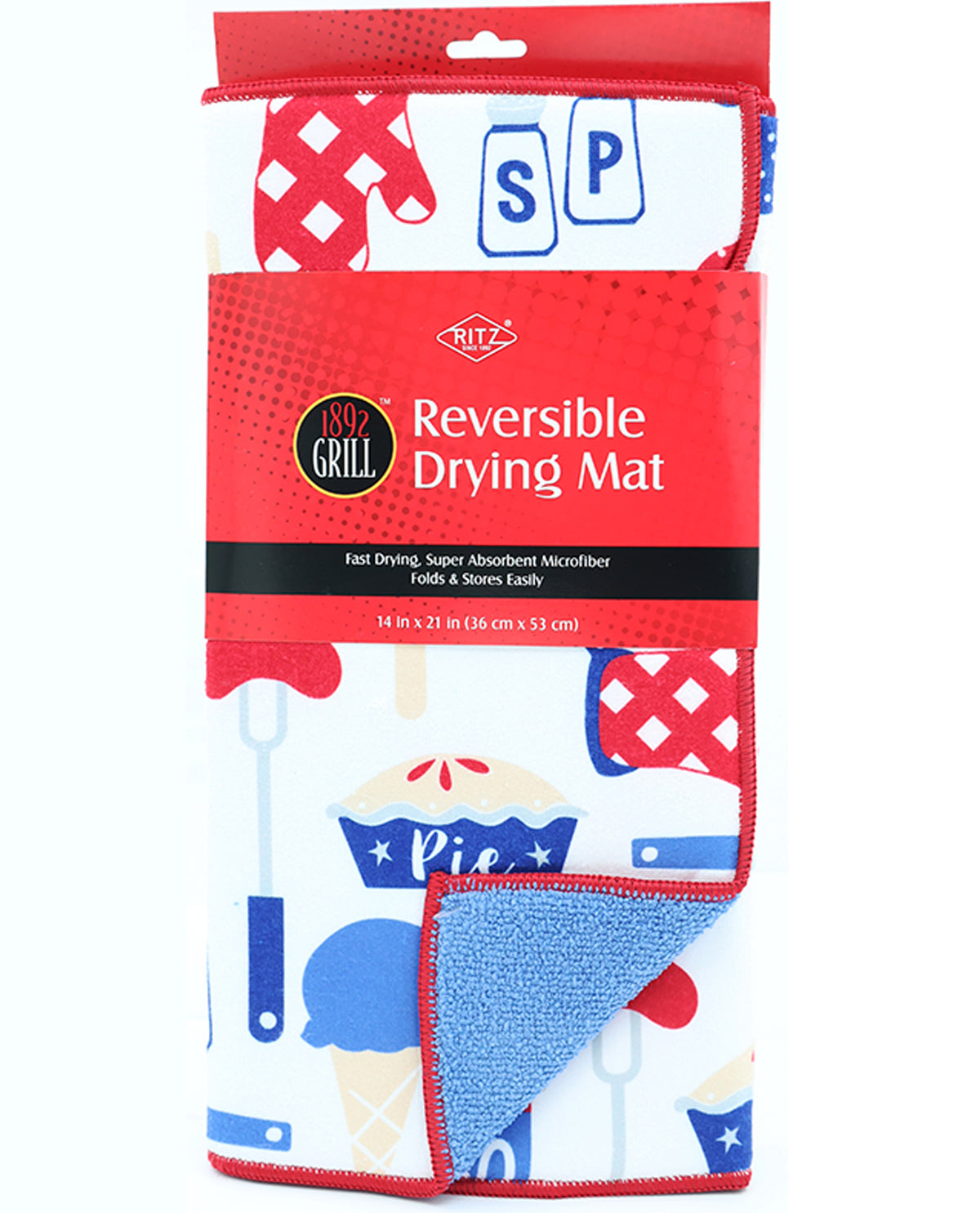 Americana BBQ Microfiber Kitchen Drying Mat