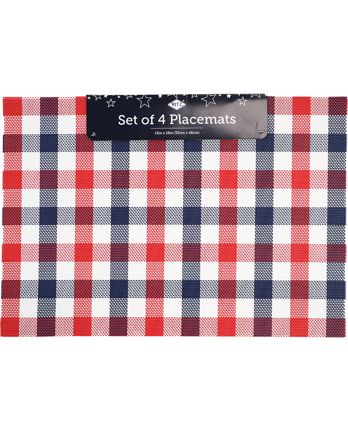 Americana Basketweave Check Placemat Set