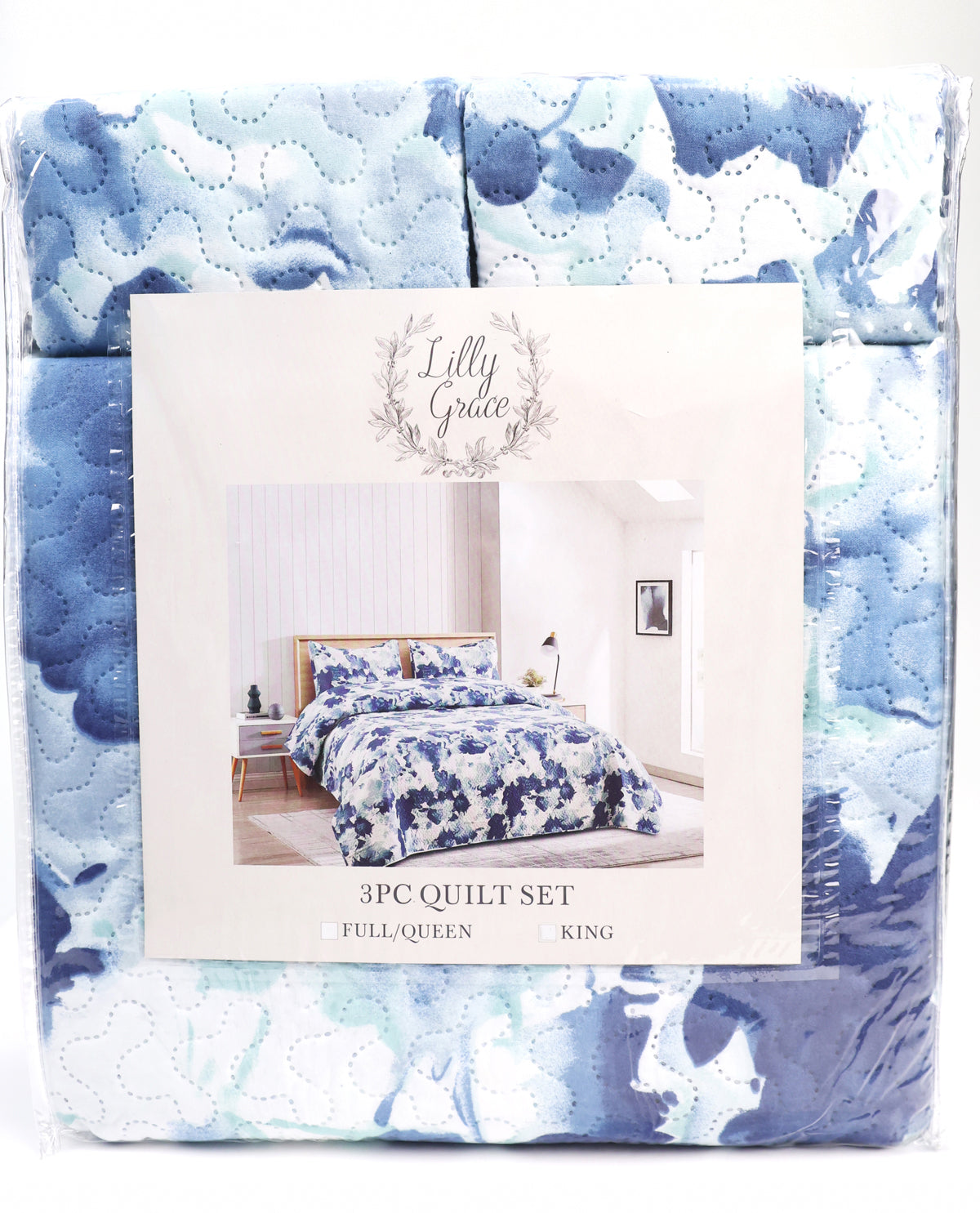 Lilly Grace King Kylie 3-Piece Quilt Set