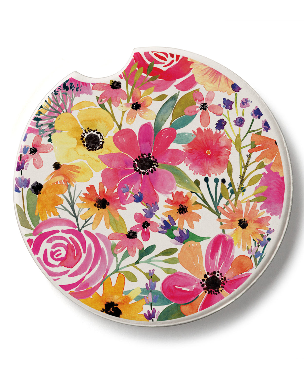 Floral Frenzy Car Coaster