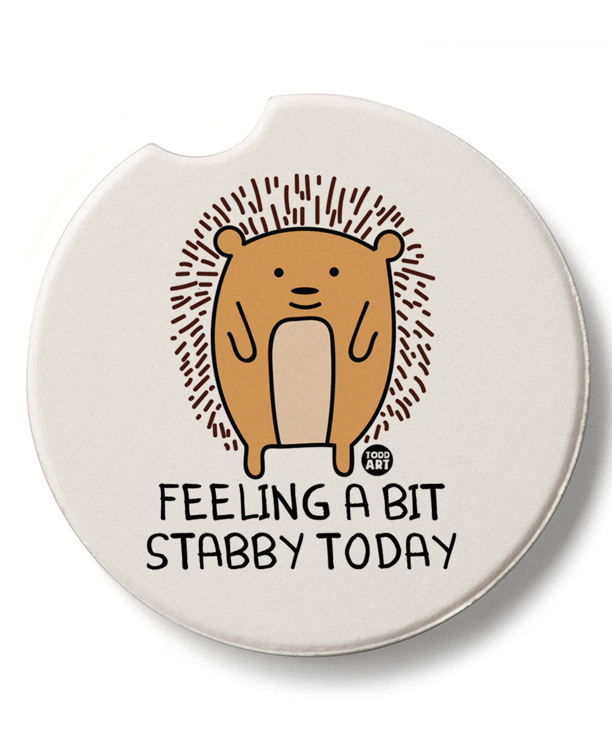 "Feeling Stabby" Car Coaster
