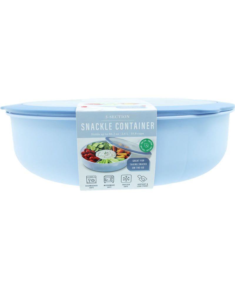 5-Section Round Snackle Container
