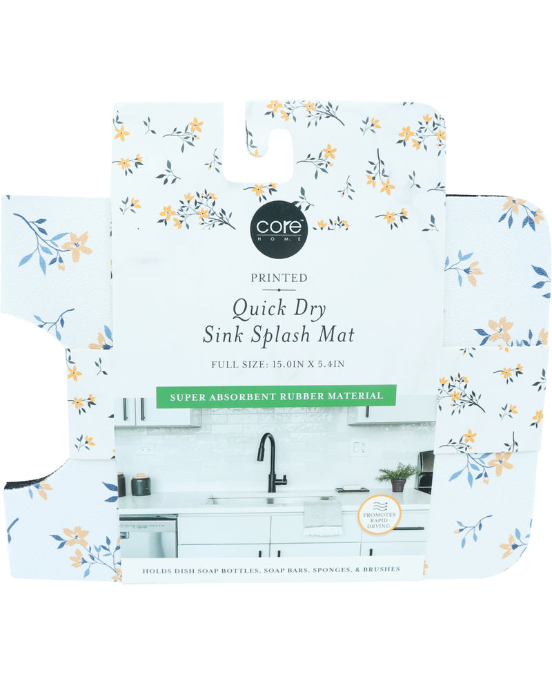 Quick-Dry Sink Splash Mat