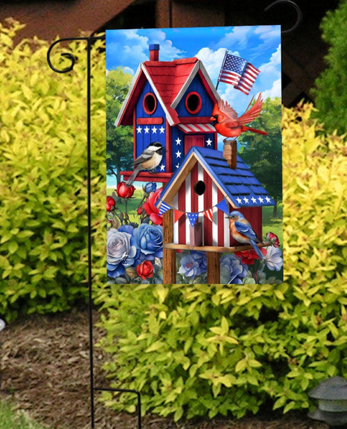 Home Of the Free Birdhouses Garden Flag