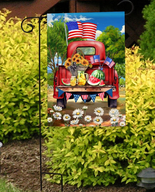 American Pickup Picnic Garden Flag