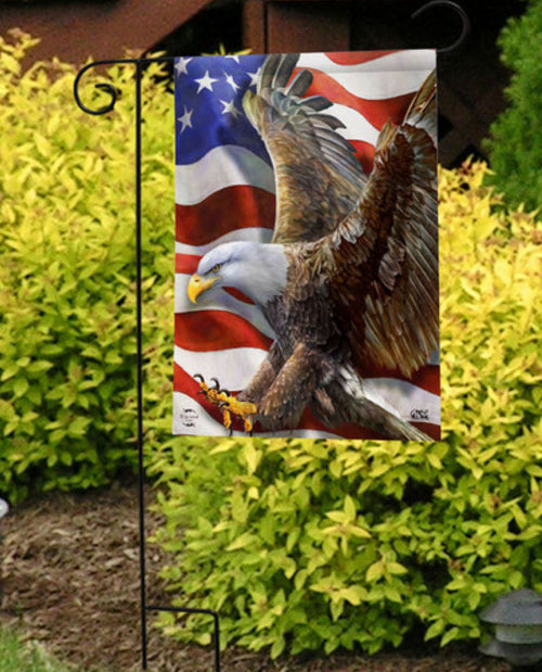 American Freedom Eagle Garden Flag