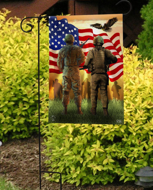 American Soldiers Garden Flag