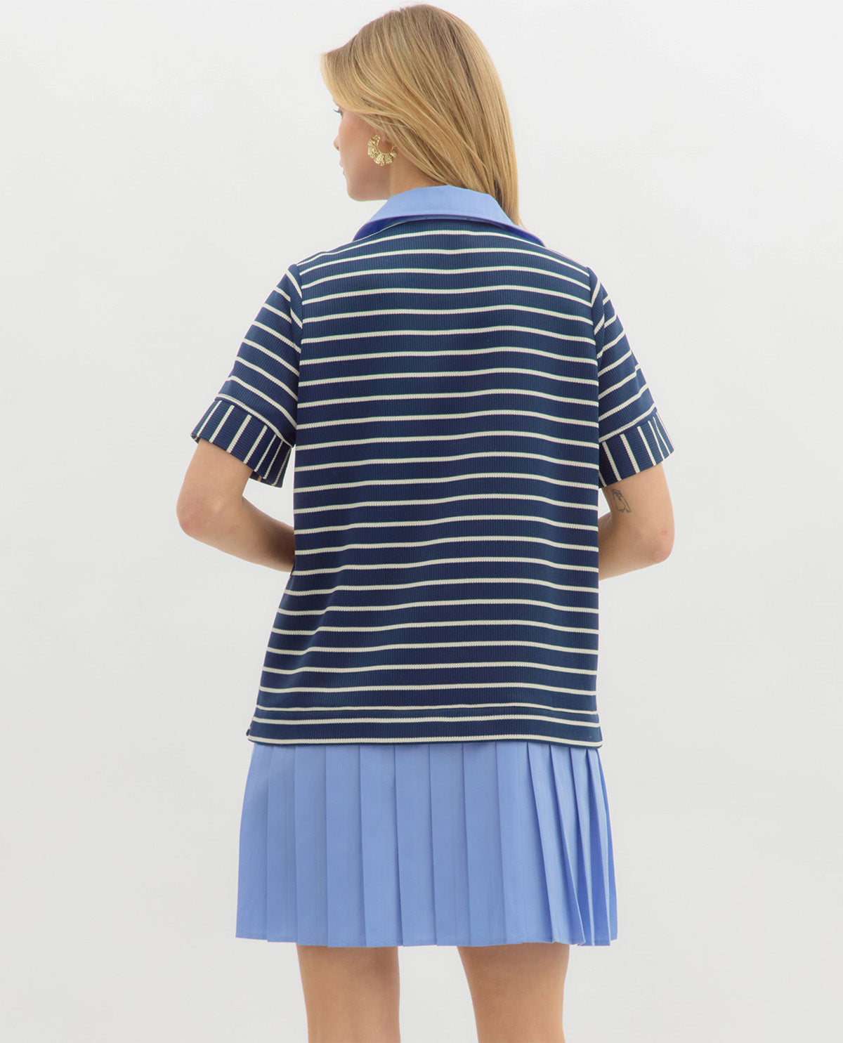 Polo Collared Mini Dress