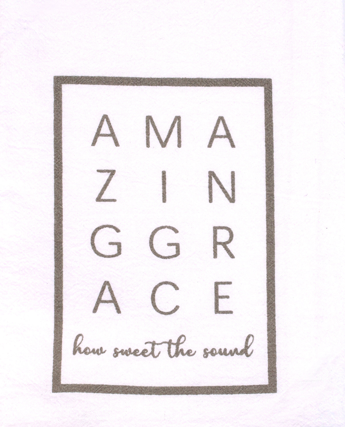 Amazing Grace Flour Sack Decorative Hand Towel