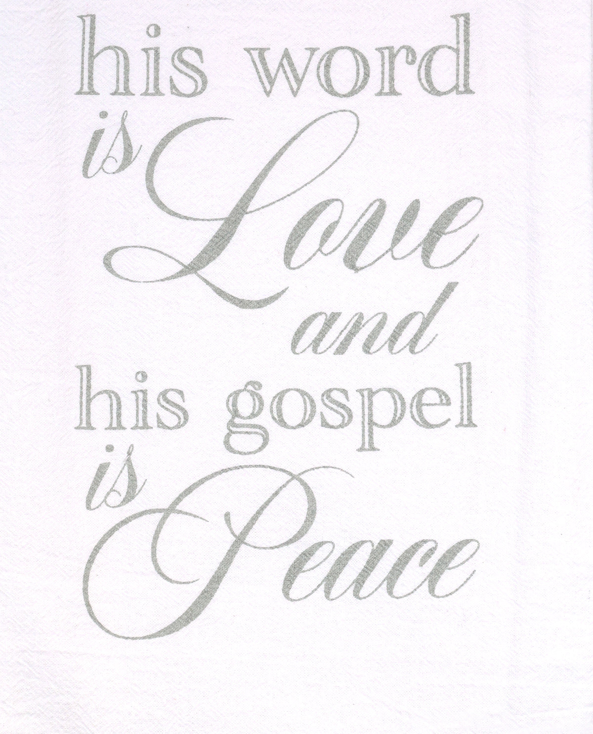 His Word Is Love Decorative Hand Towel