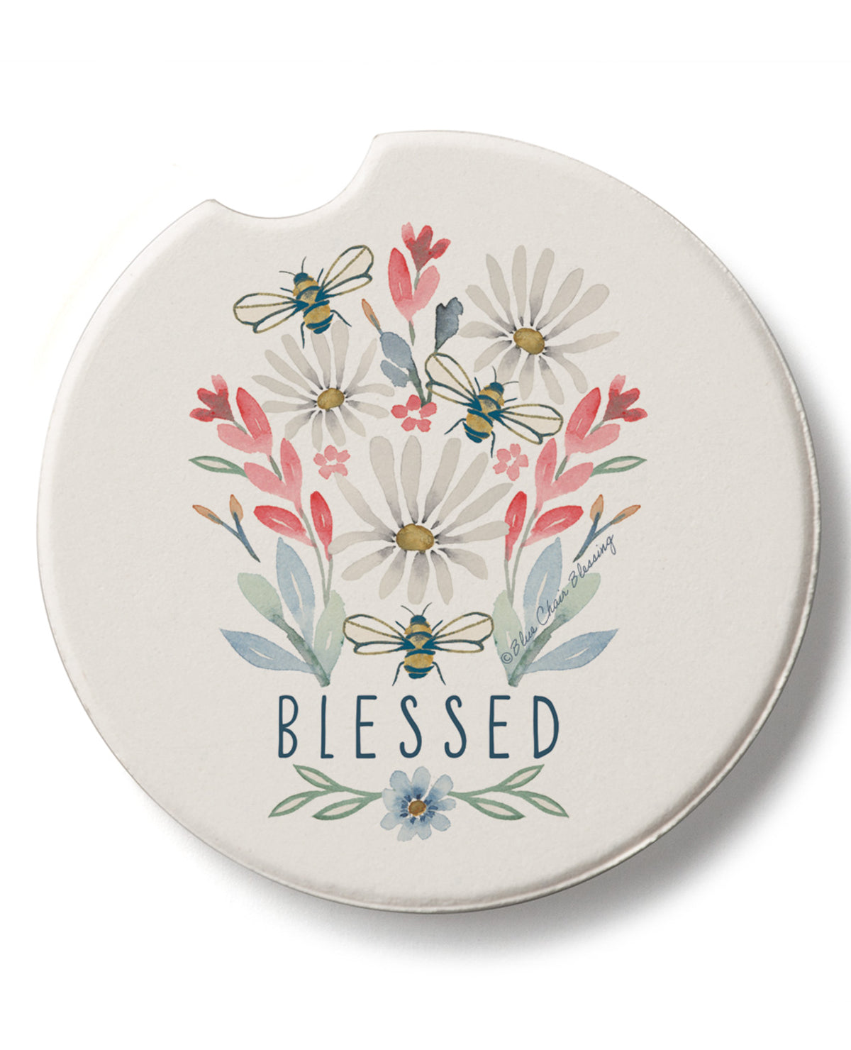 Blessed Bouquet Car Coaster