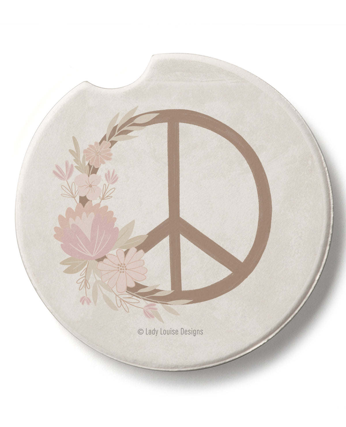 Floral Peace Car Coaster