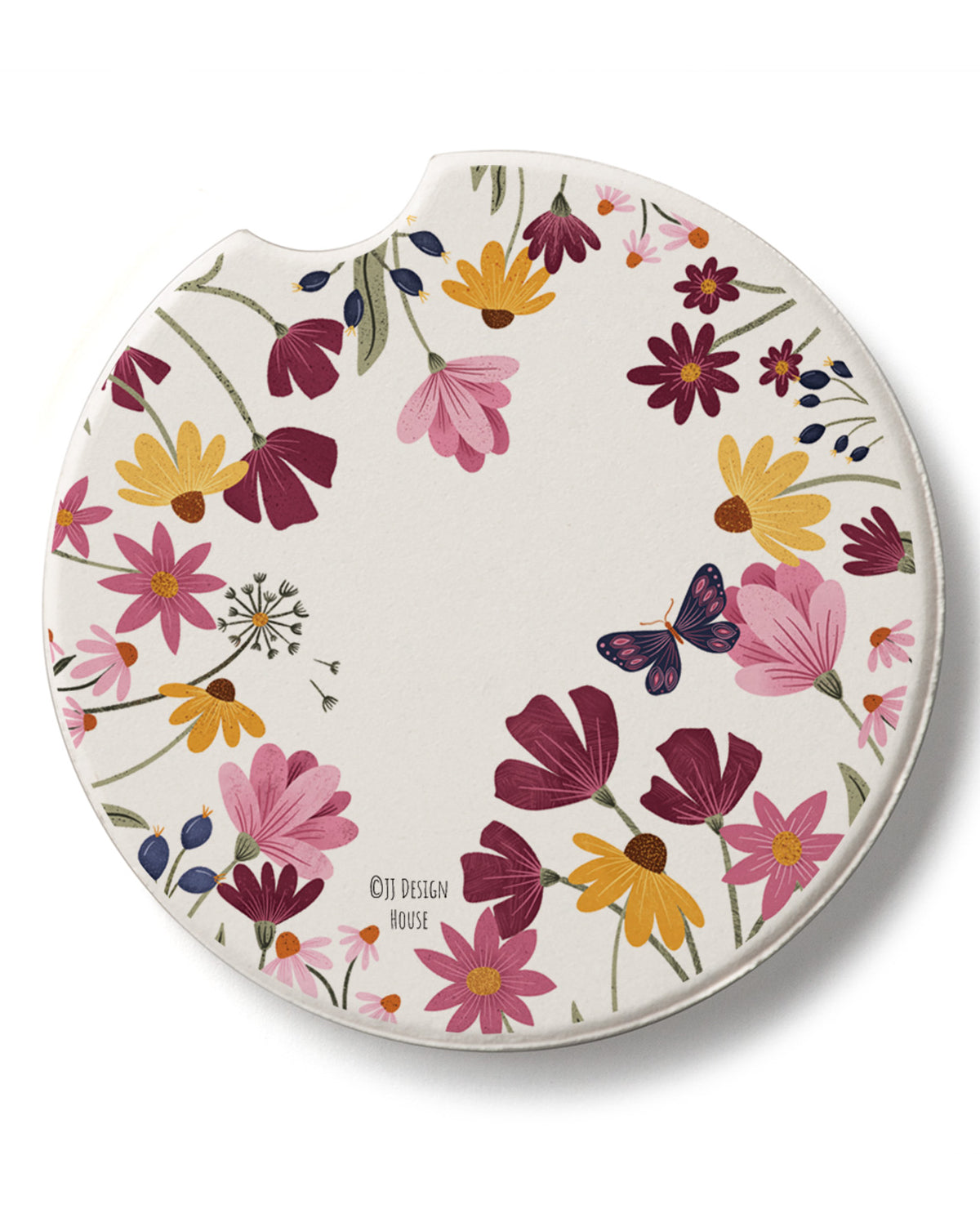 Blooming Border Car Coaster