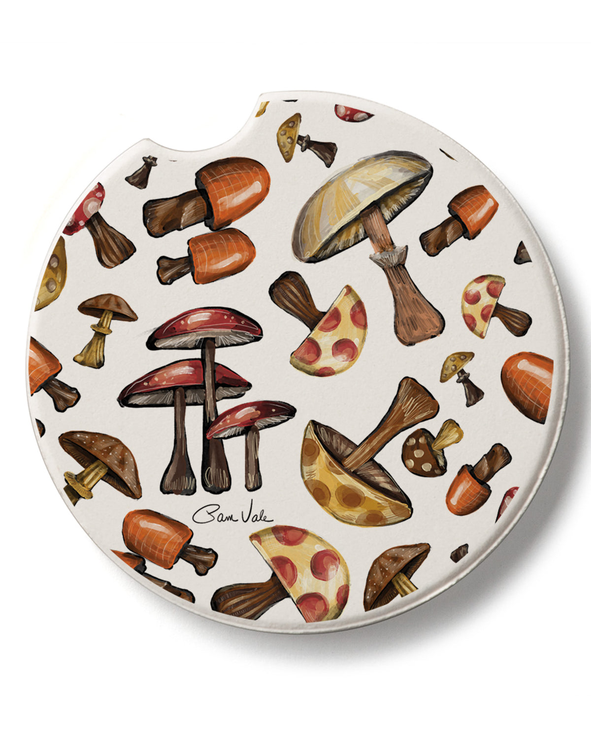 Mushroom Harvest Car Coaster