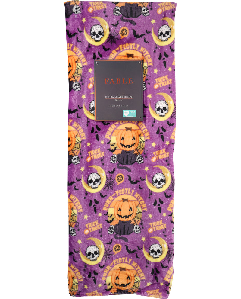 Halloween Assorted Prints Hanging Throws