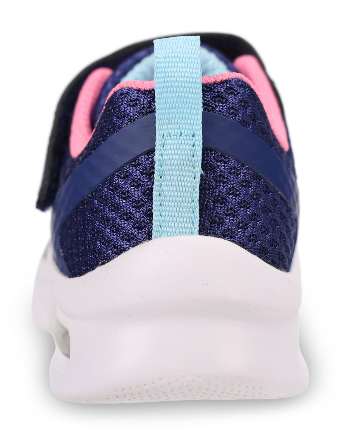 Girls' navy shoe on white background
