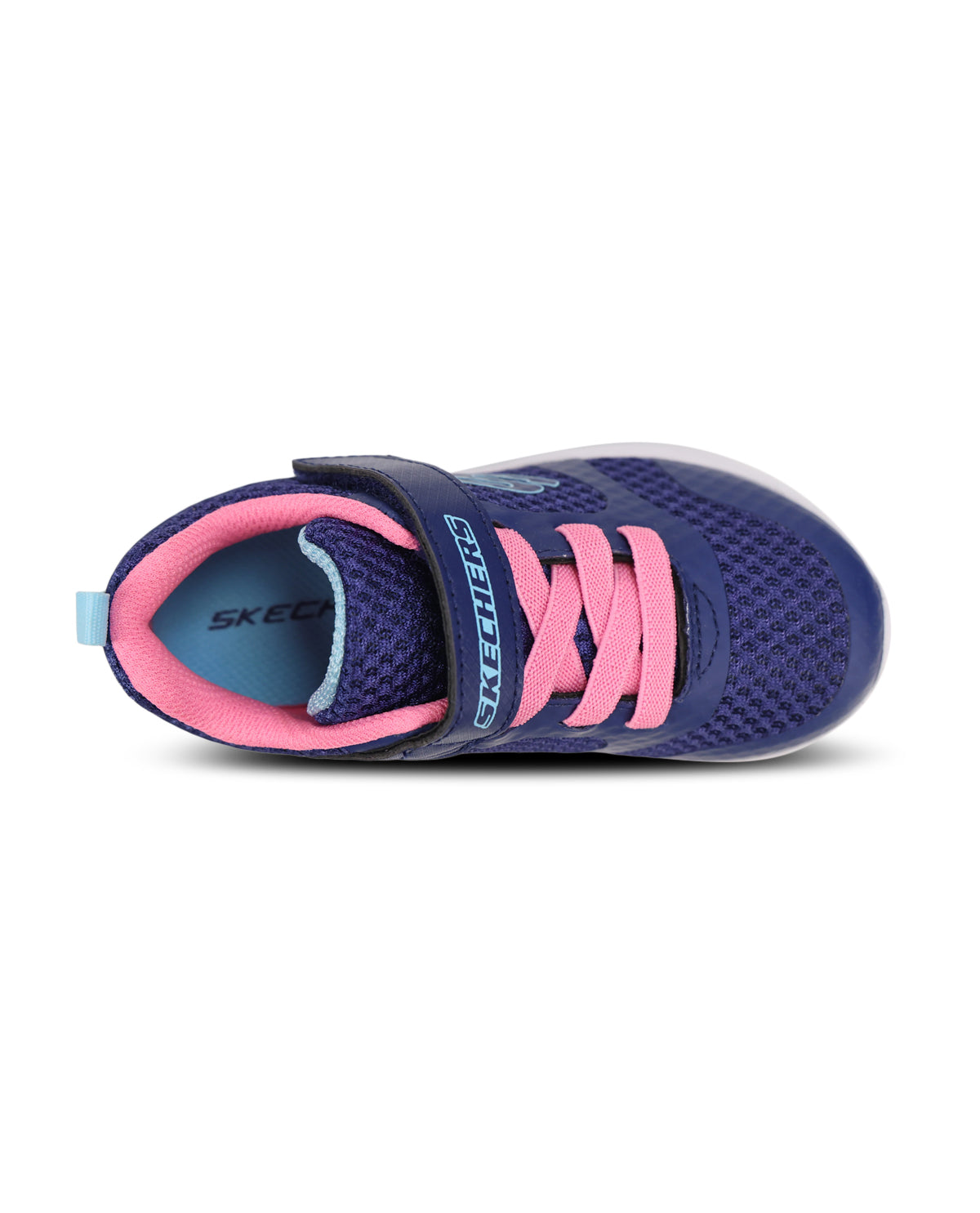 Girls' navy shoe on white background