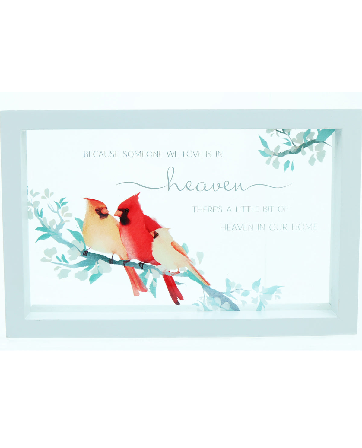 Heaven In Our Home Framed Glass Plaque
