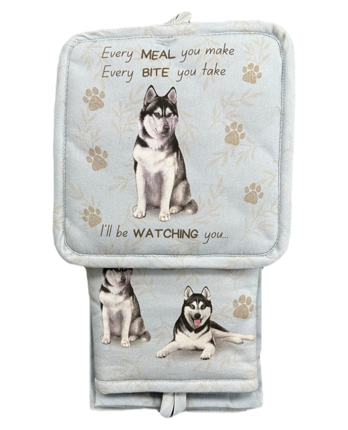 Siberian Huskey Oven Mitt