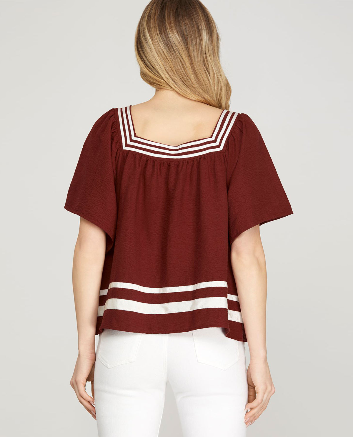 Game Day Top with Square Neck