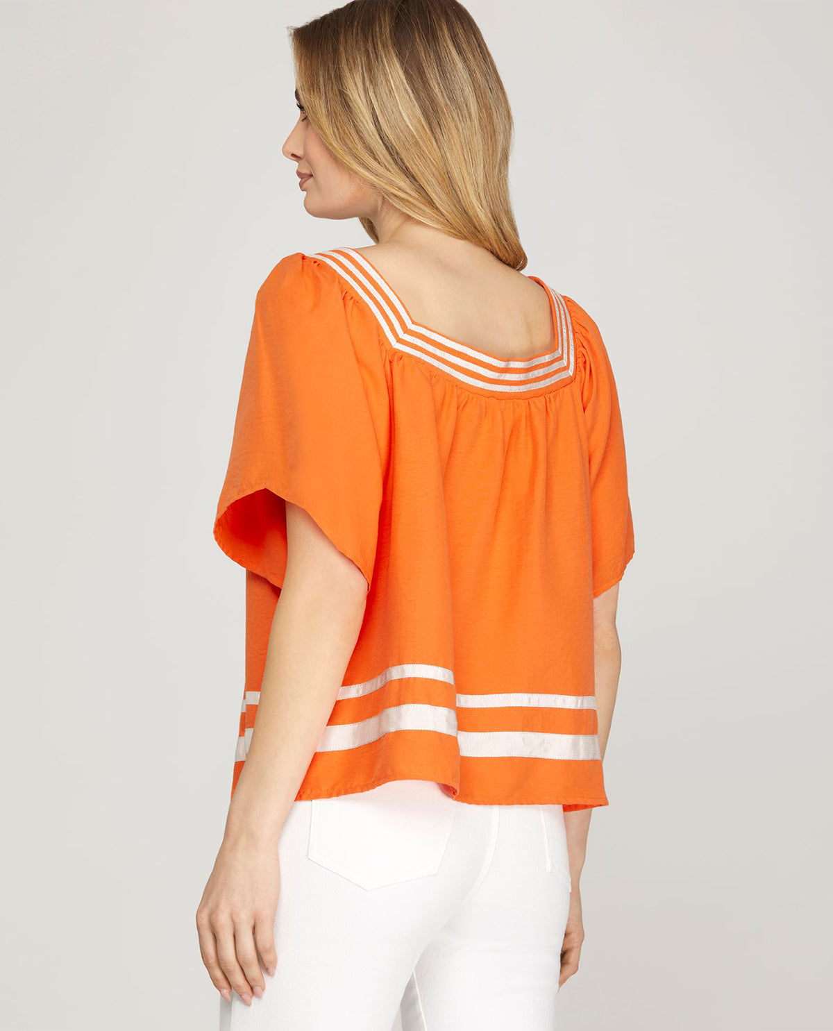 Game Day Top with Square Neck