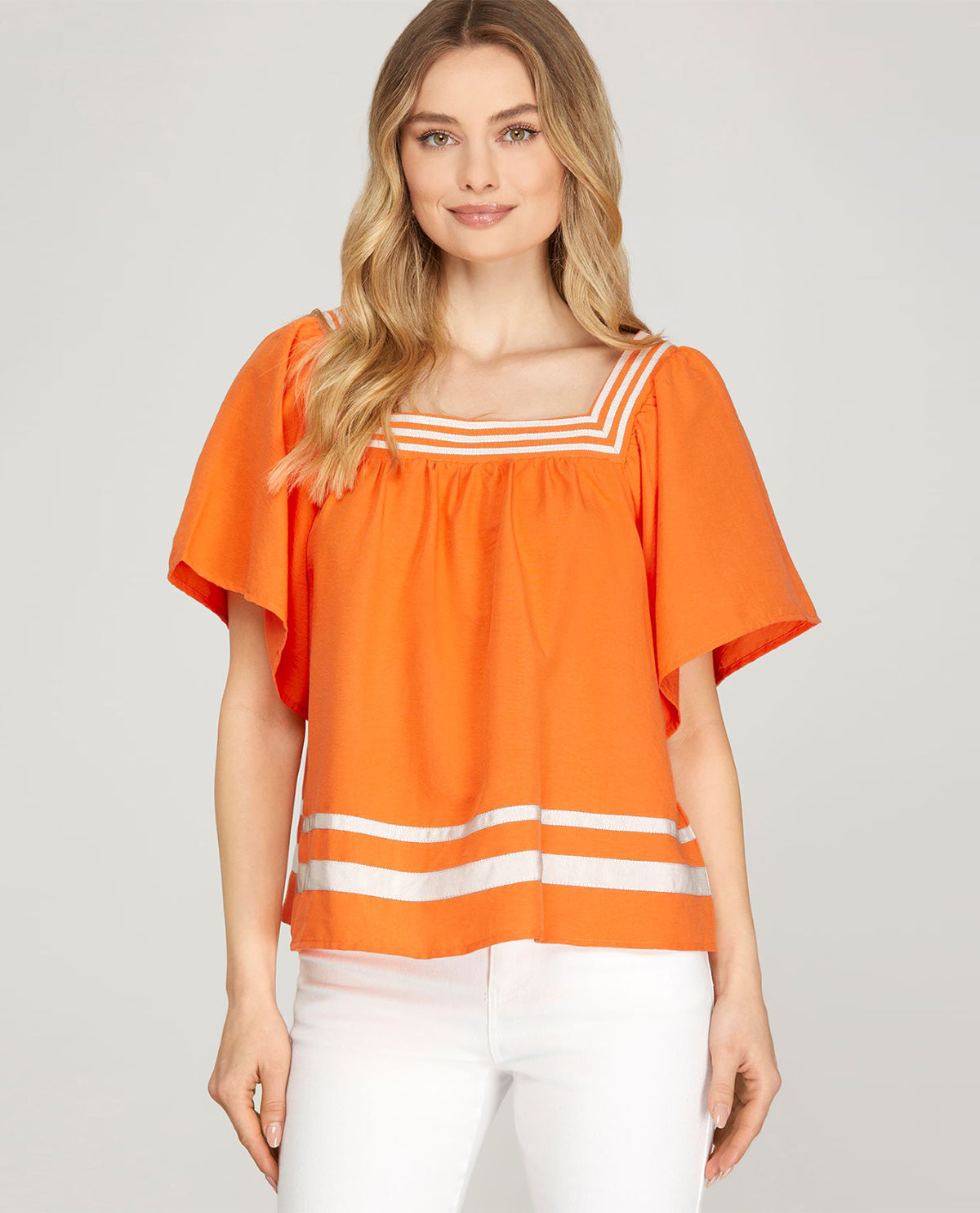 Game Day Top with Square Neck