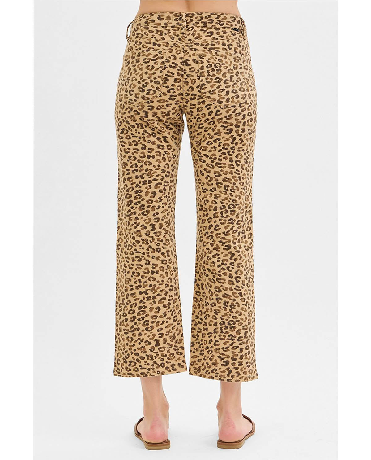 Risen Animal Print Jeans