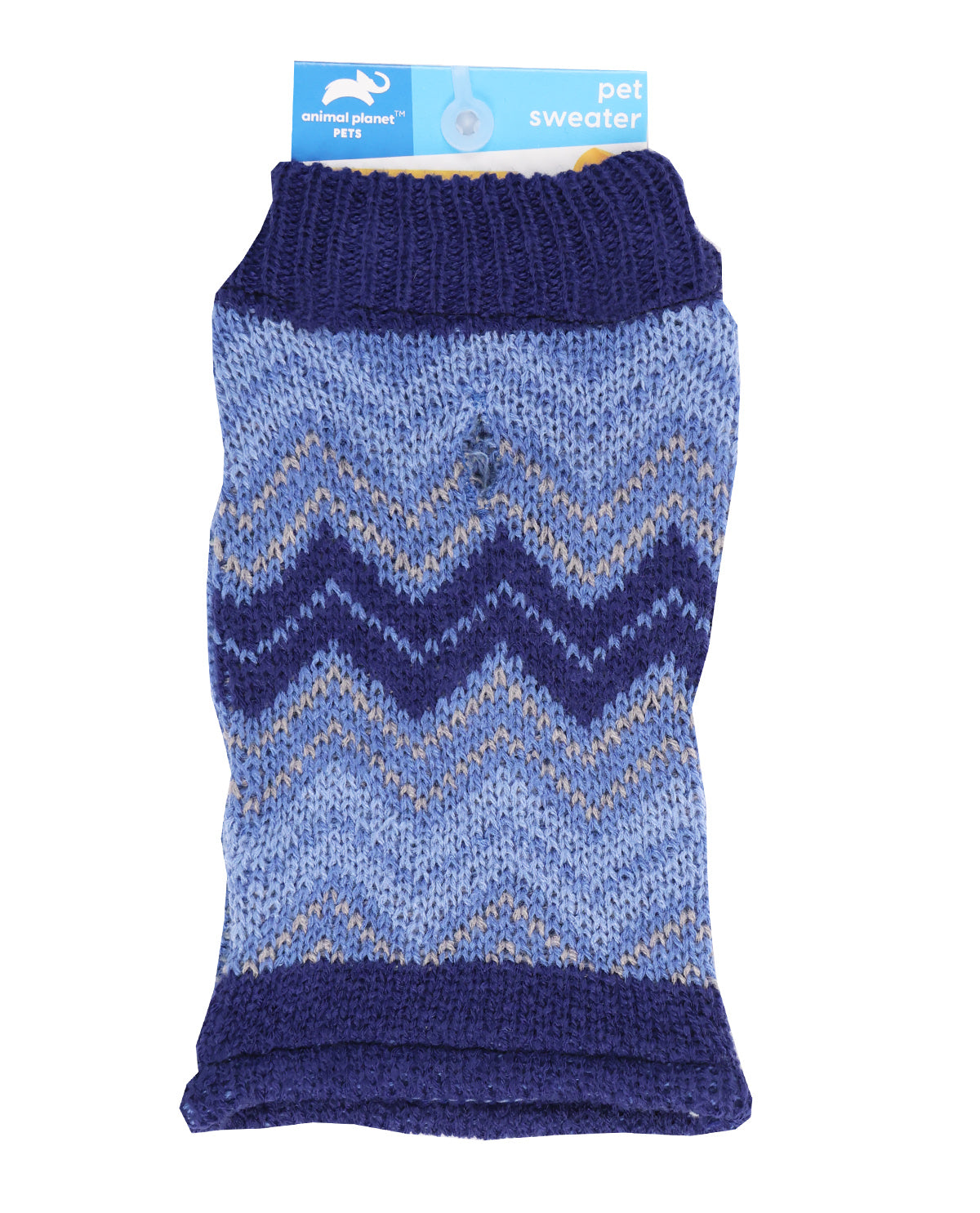 Blue/Pink Chevron Pet Sweater - S/M/L