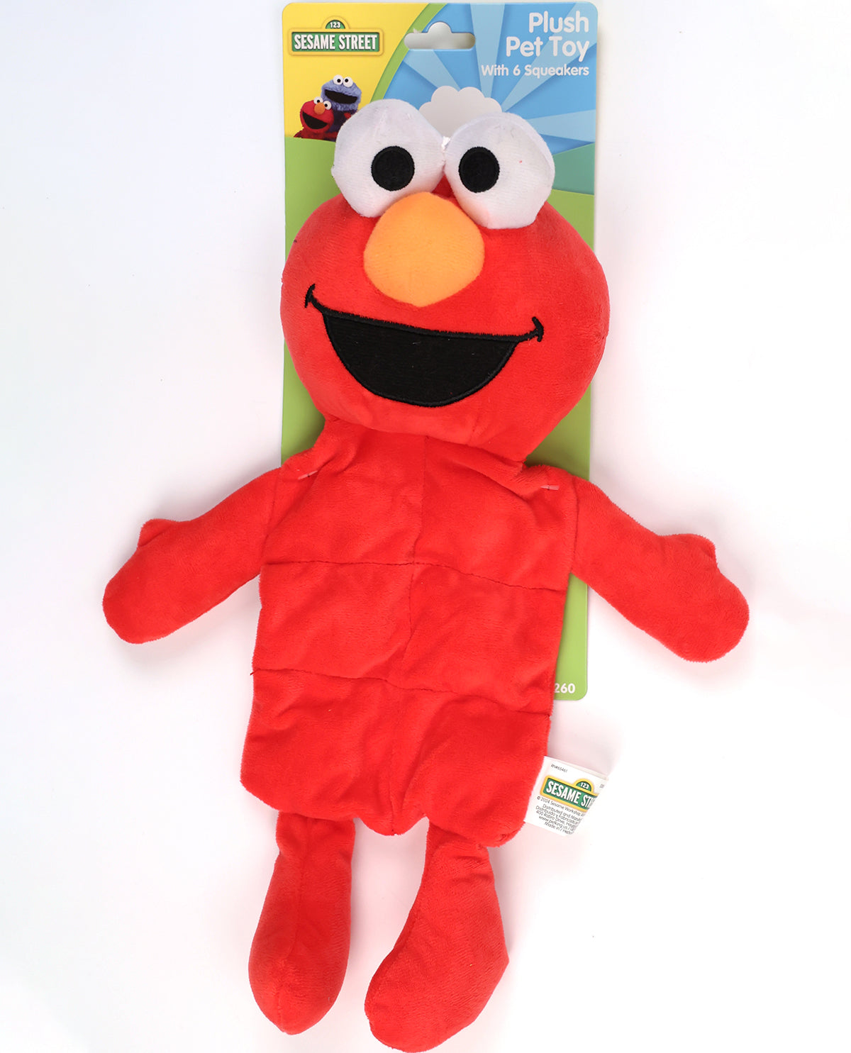 Elmo/ Cookie Monster/ Big Bird 6 Squeaker Pet Toy