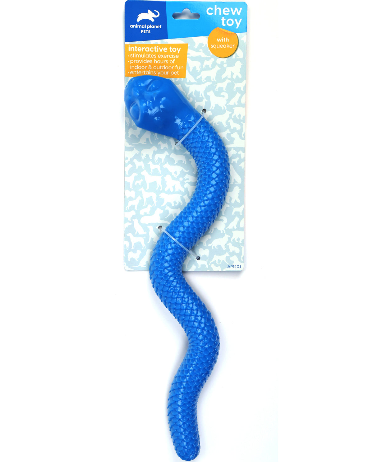 Animal Planet Blue Snake Chew Toy
