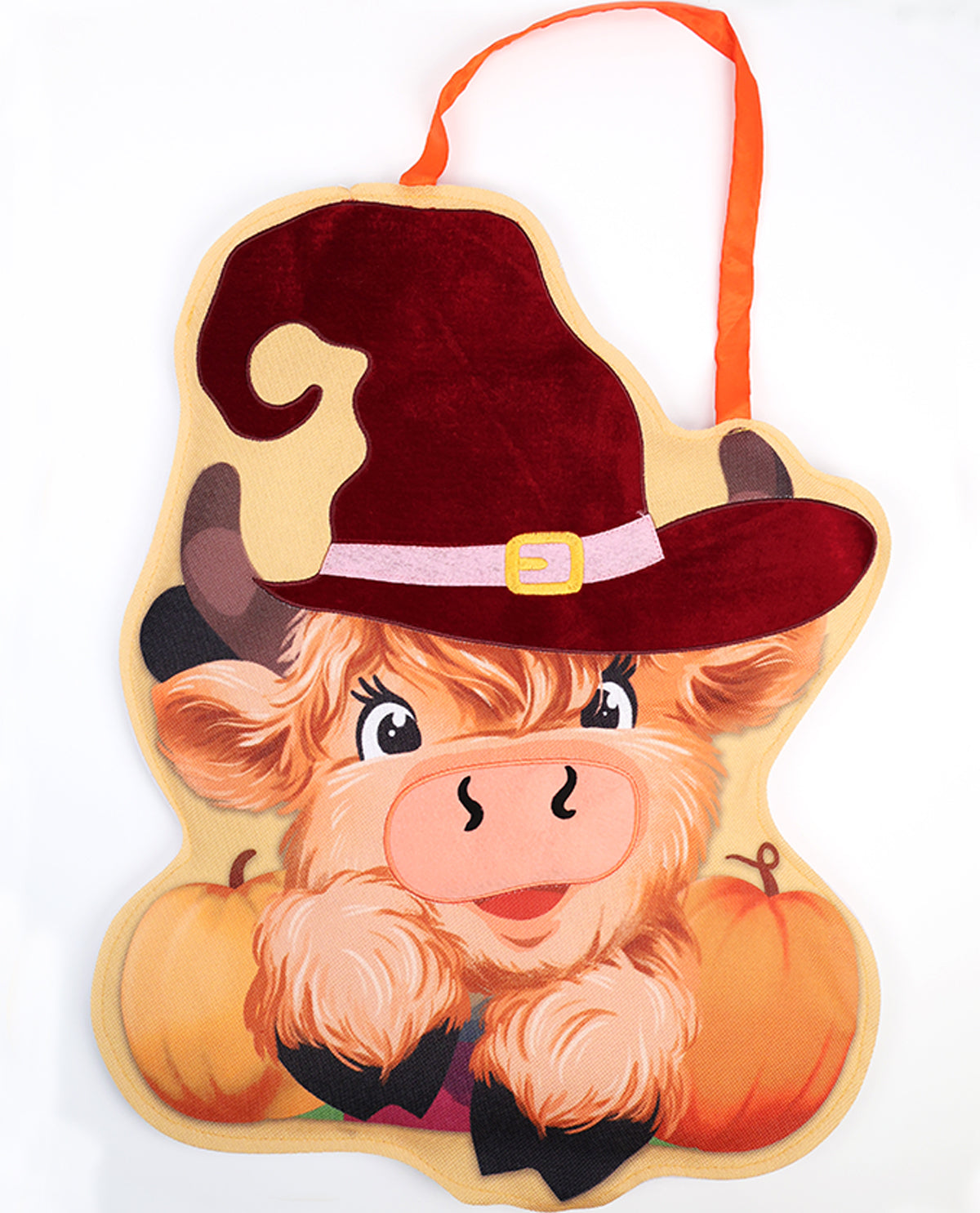 Moo...I Mean Boo Highland Cow Door Decor