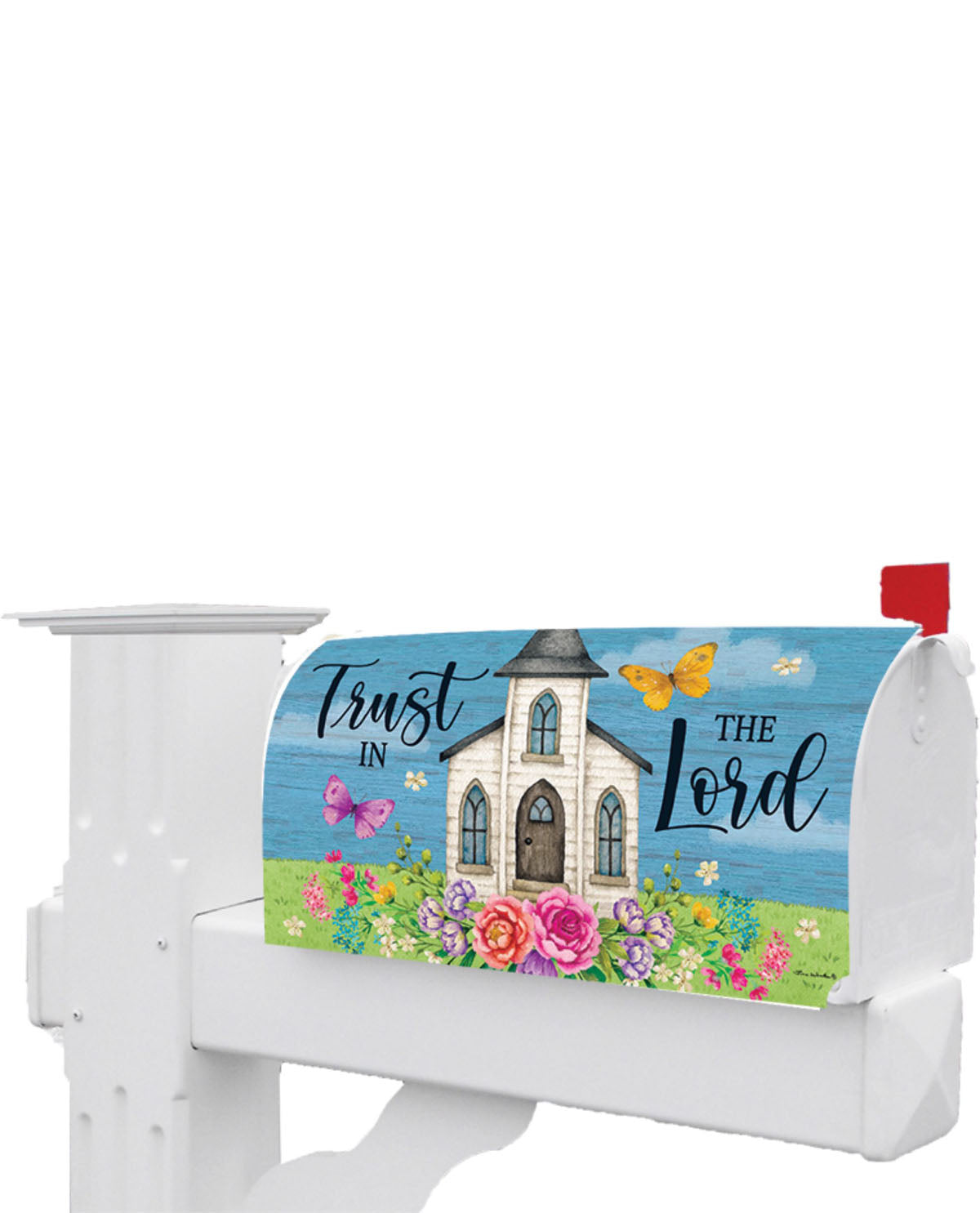 Trust Church Mailbox Cover