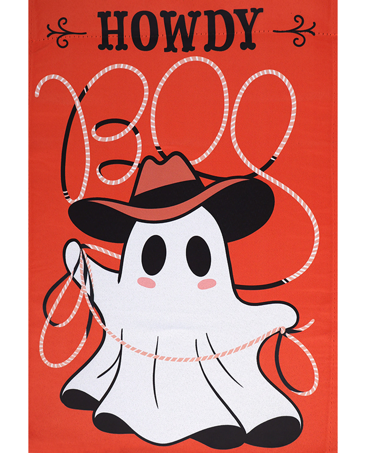 Howdy Boo Suede Garden Flag