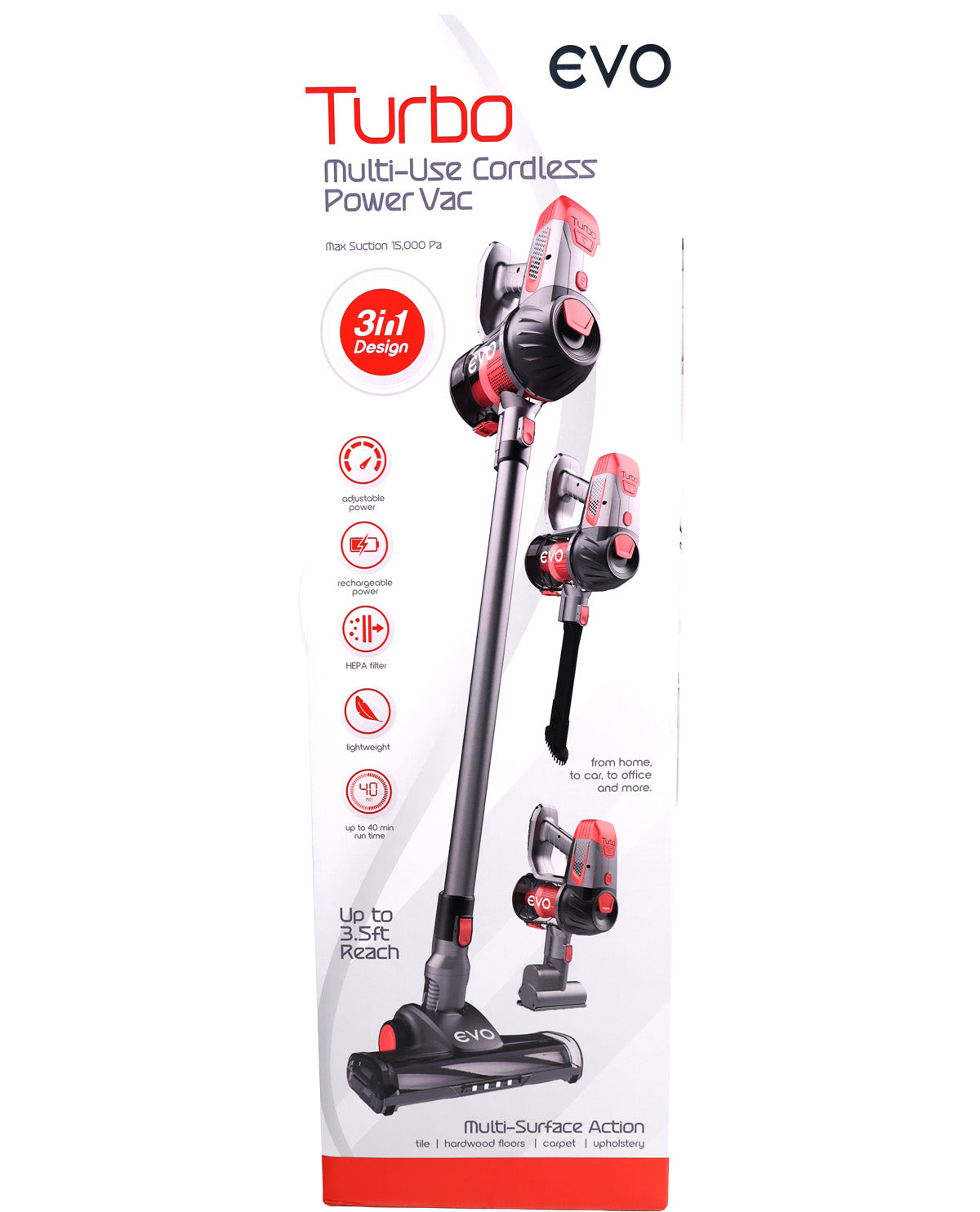 EVO 3-N-1 Turbo Multi-Use Cordless Vacuum