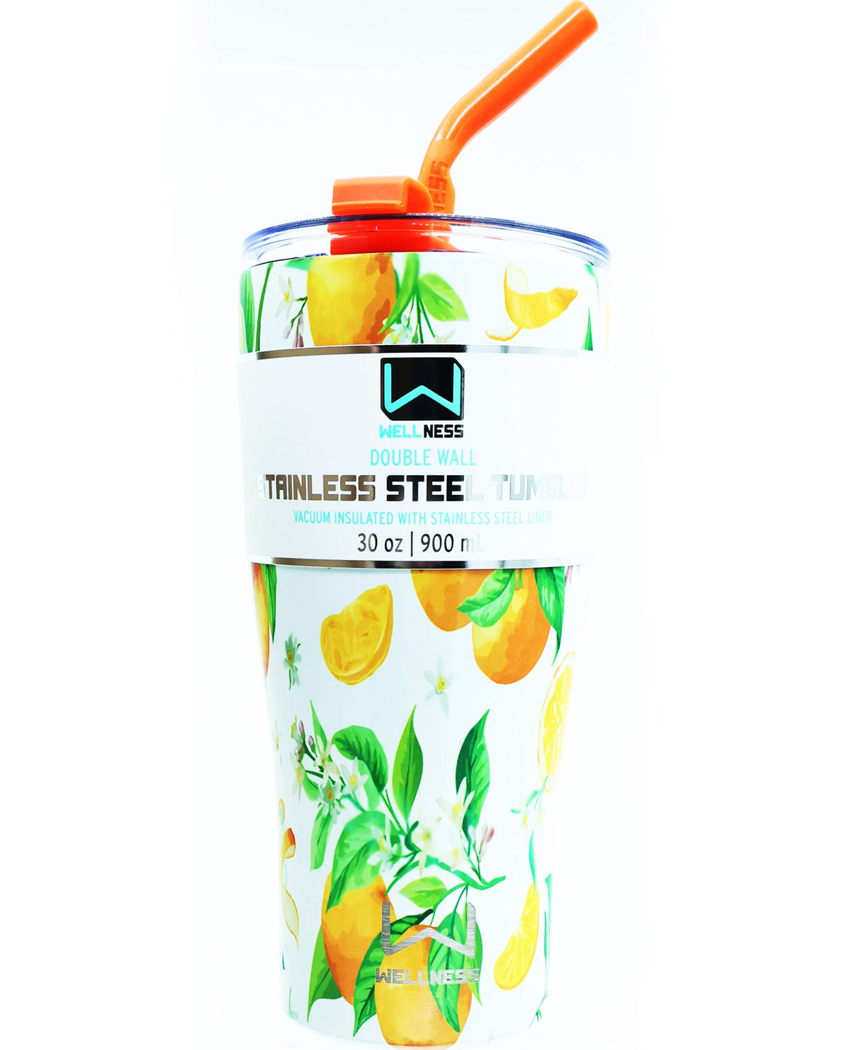 30oz. Tangerine Springs Wellness Stainless Steel Tumbler