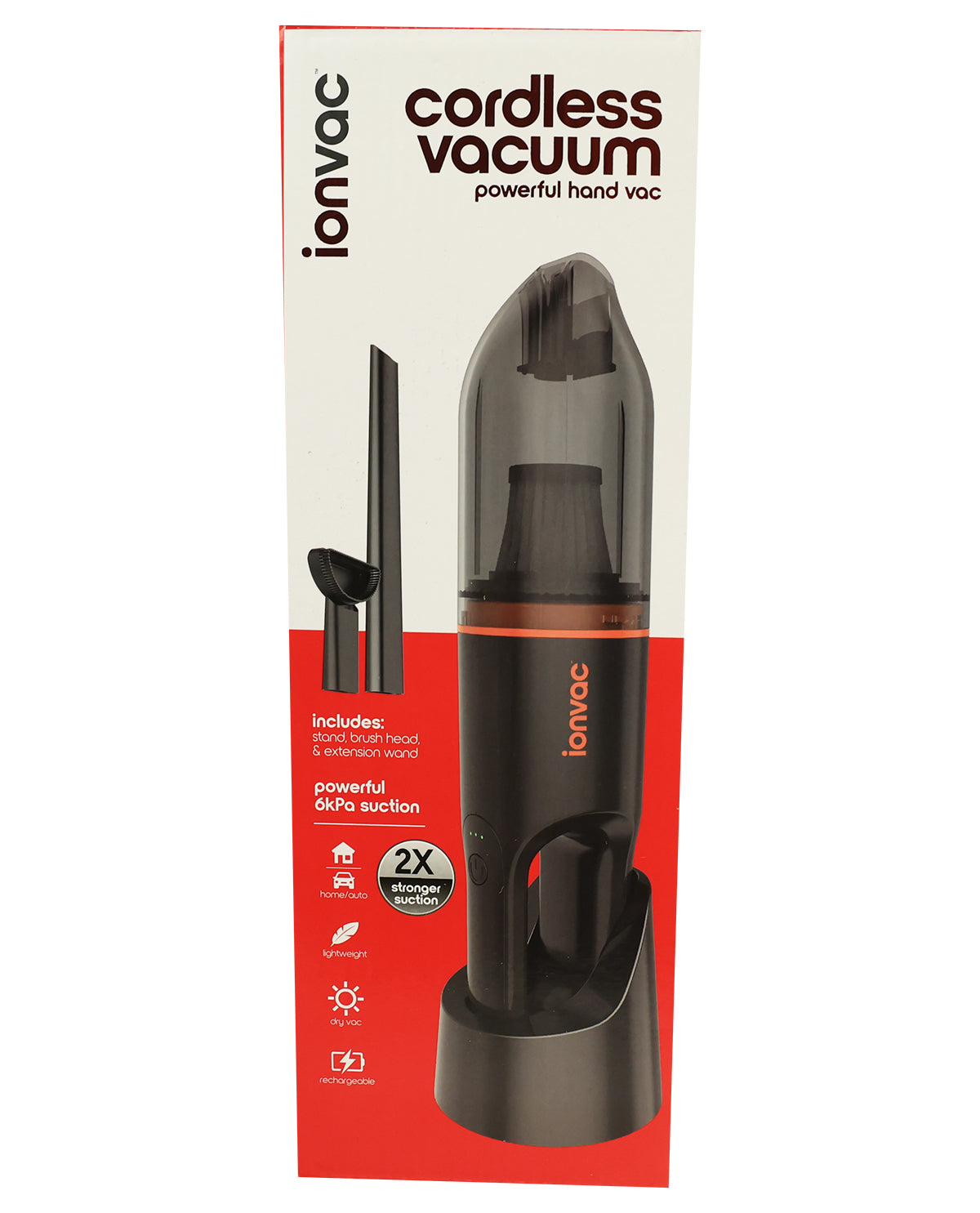 Ionvac Red Cordless Hand Vacuum