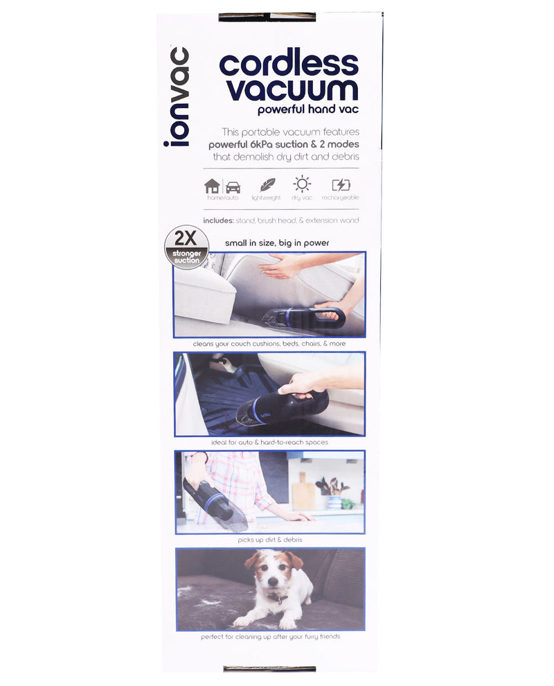 Ionvac Blue Cordless Hand Vacuum