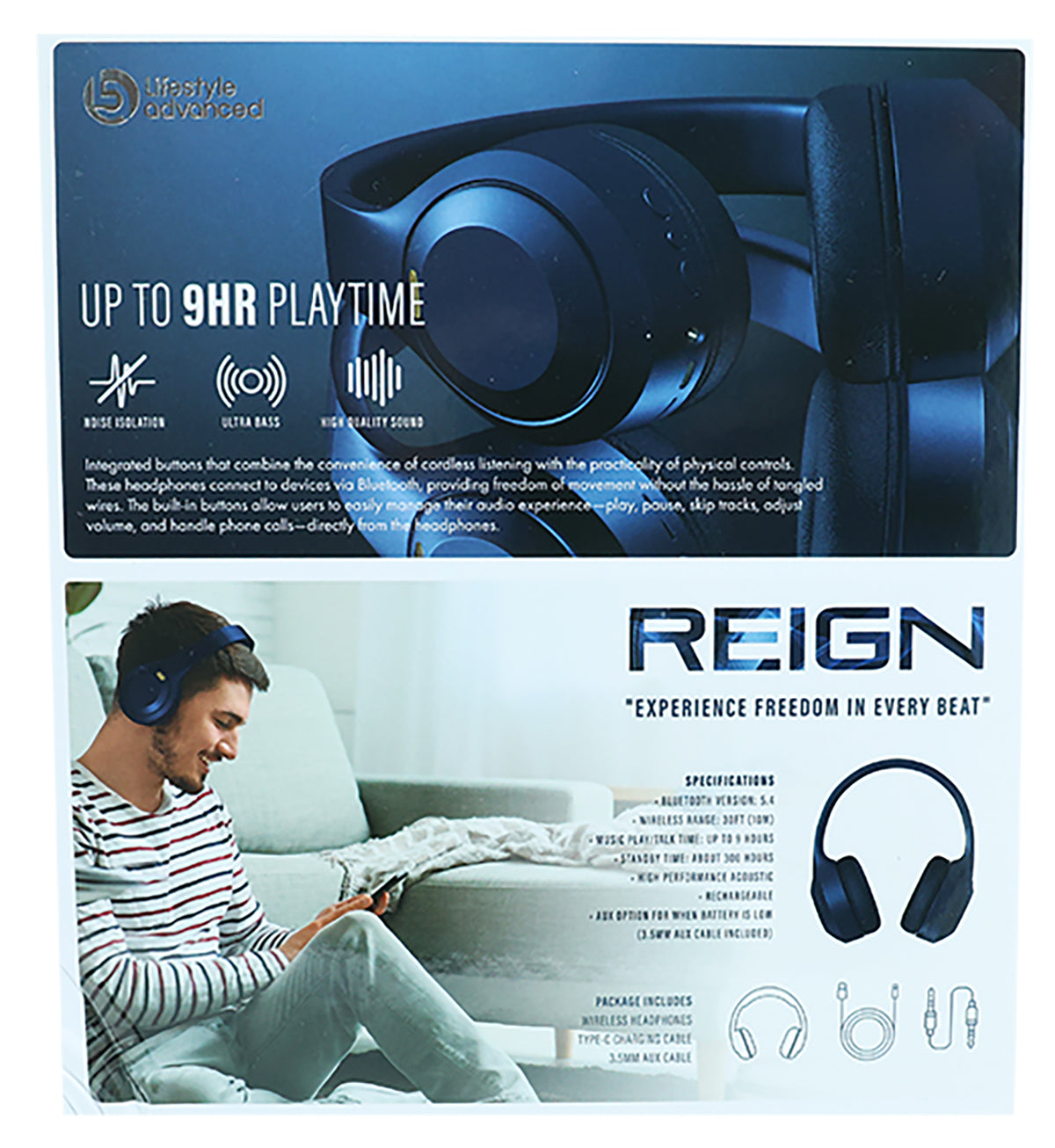 Reign Hd Wireless Headphones