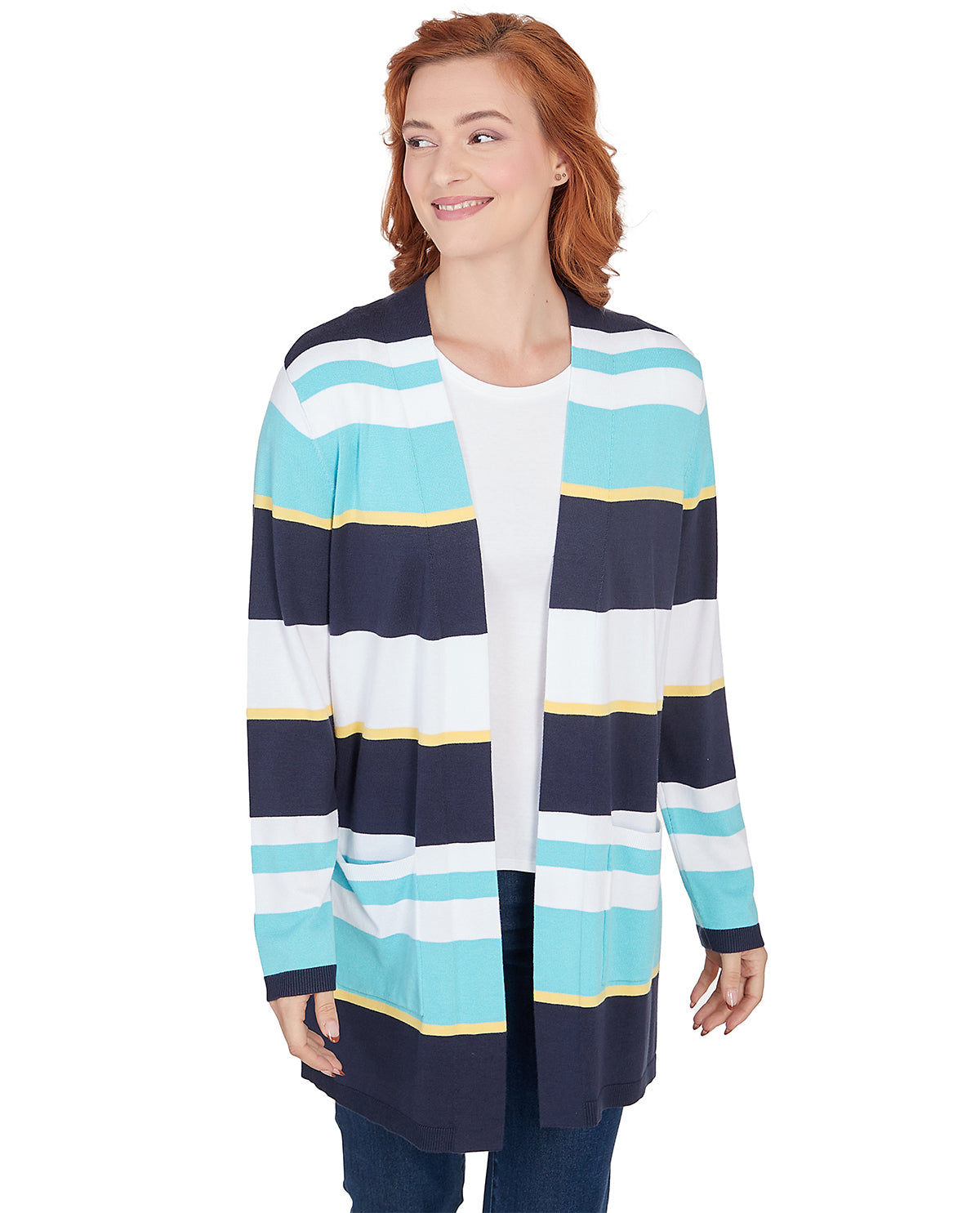 Ruby Road Stripe Cardigan Sweater