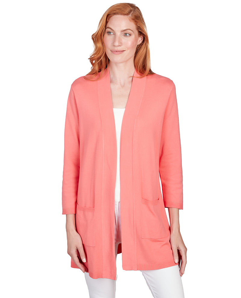 Ruby Road Solid Cardigan Sweater