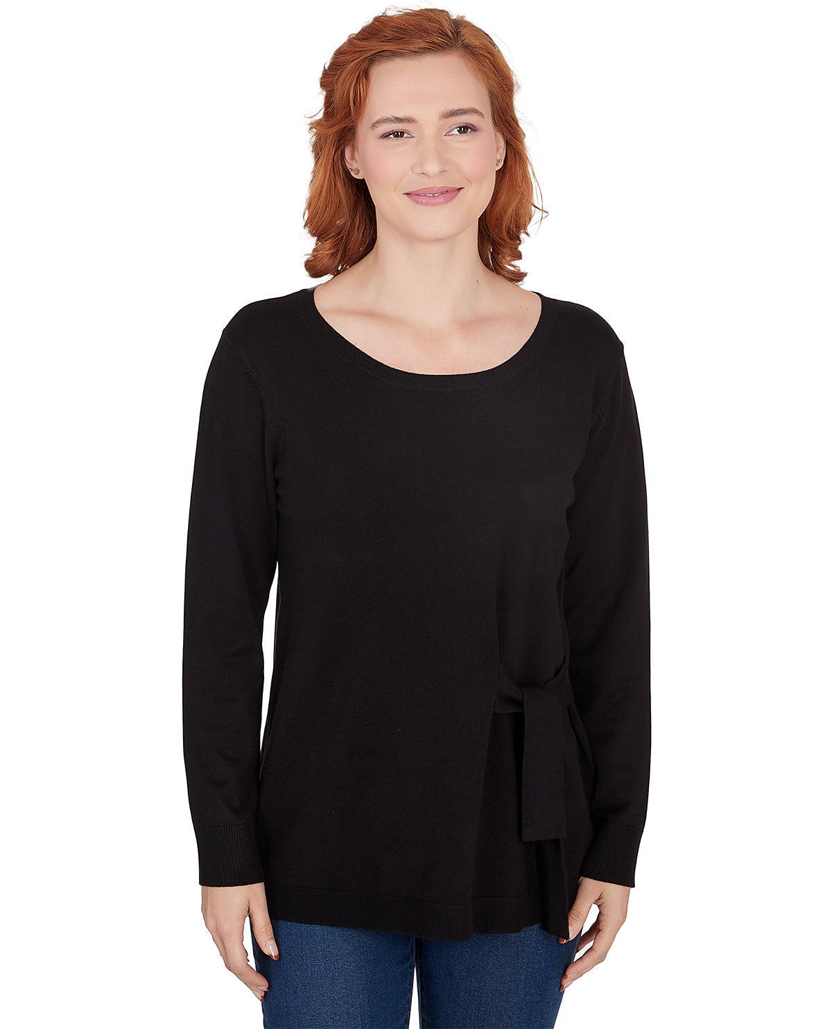 Ruby Road Missy Pullover Side Tie Sweater