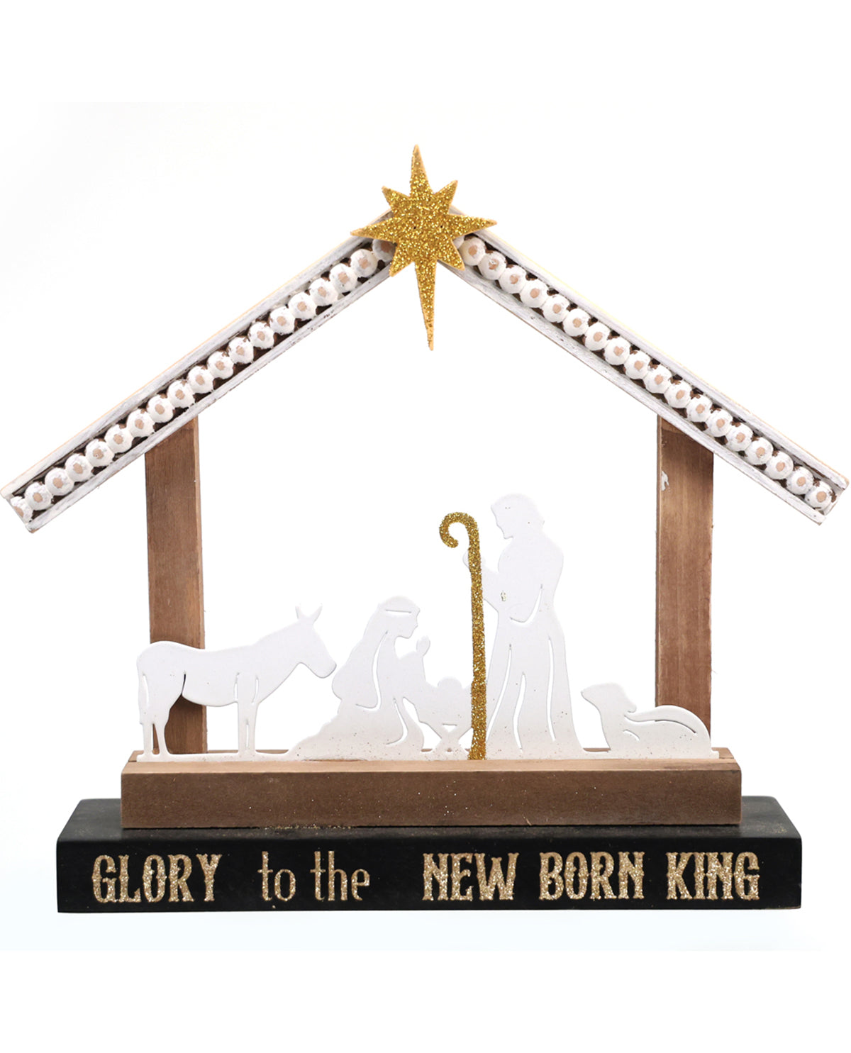 Glory to the New Born King Nativity Stand