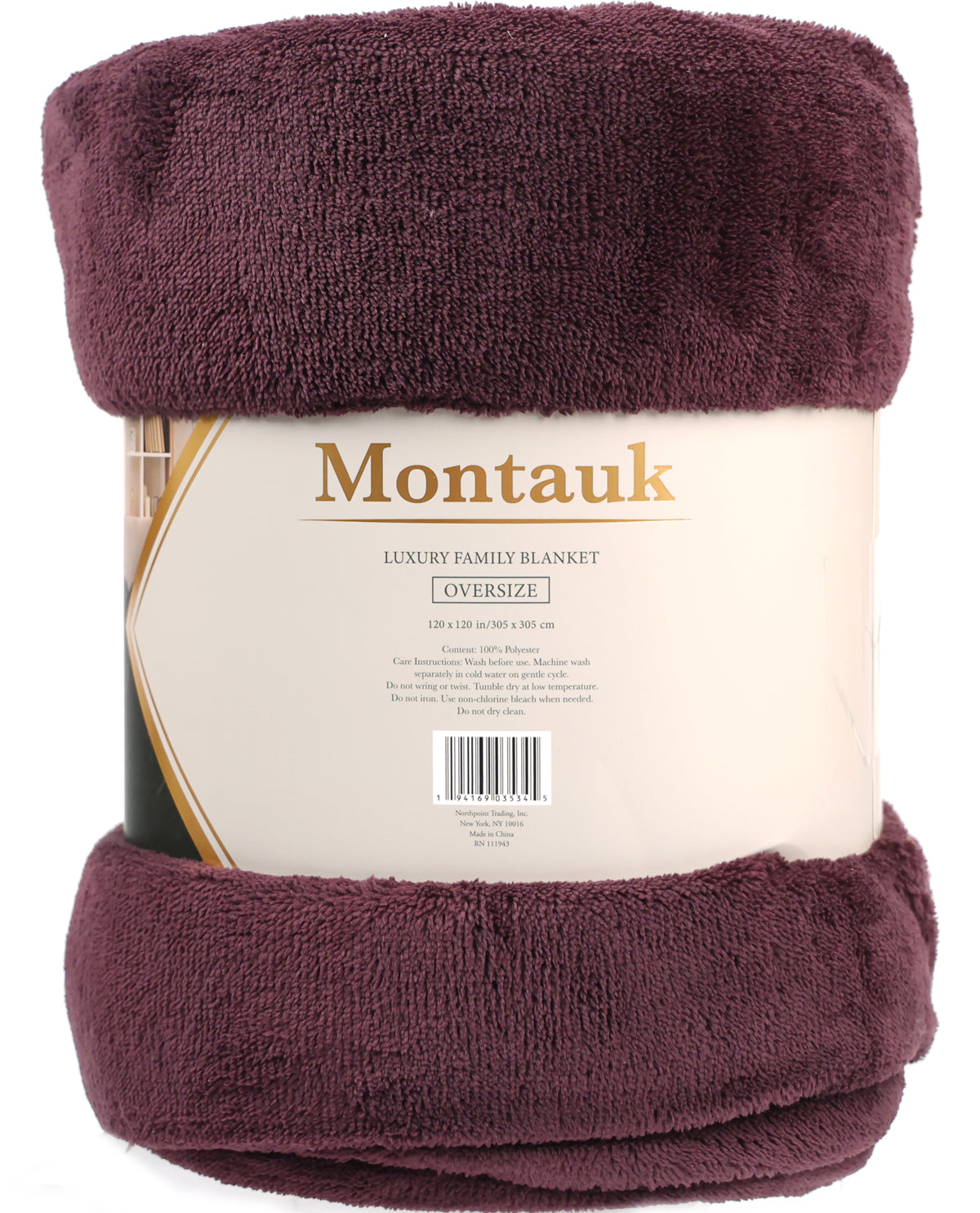 Montauk Solid Luxury Shearling Family Blanket